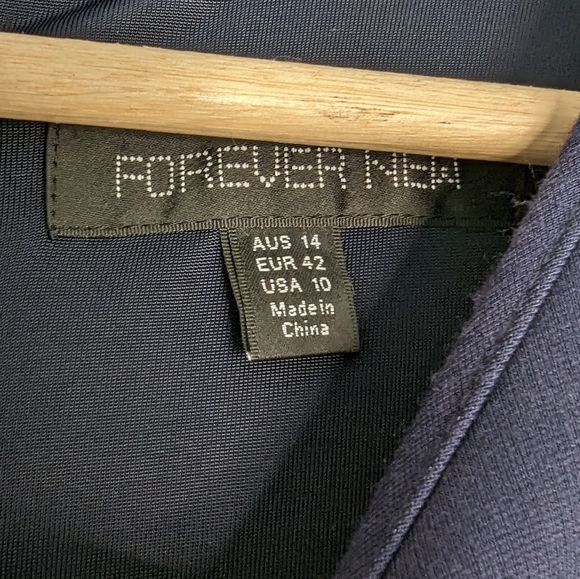 💙👗 FOREVER NEW Navy Blue skater dress size AU14 - Picture 5 of 5